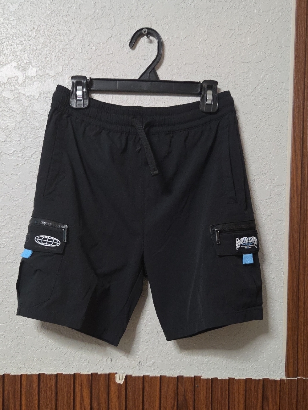 Supply & Demand Boys Griffin Cargo Shorts Black Size 12 / Medium"